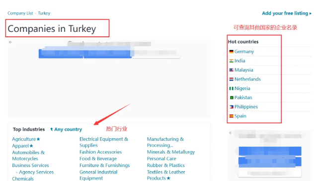 土耳其名录网站 土耳其名录网站